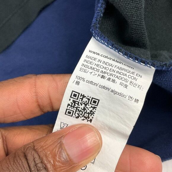 Calvin Klein Mens Cotton Polo Shirt Striped Short Sleeve Collared Pullover Large - Picture 9 of 11